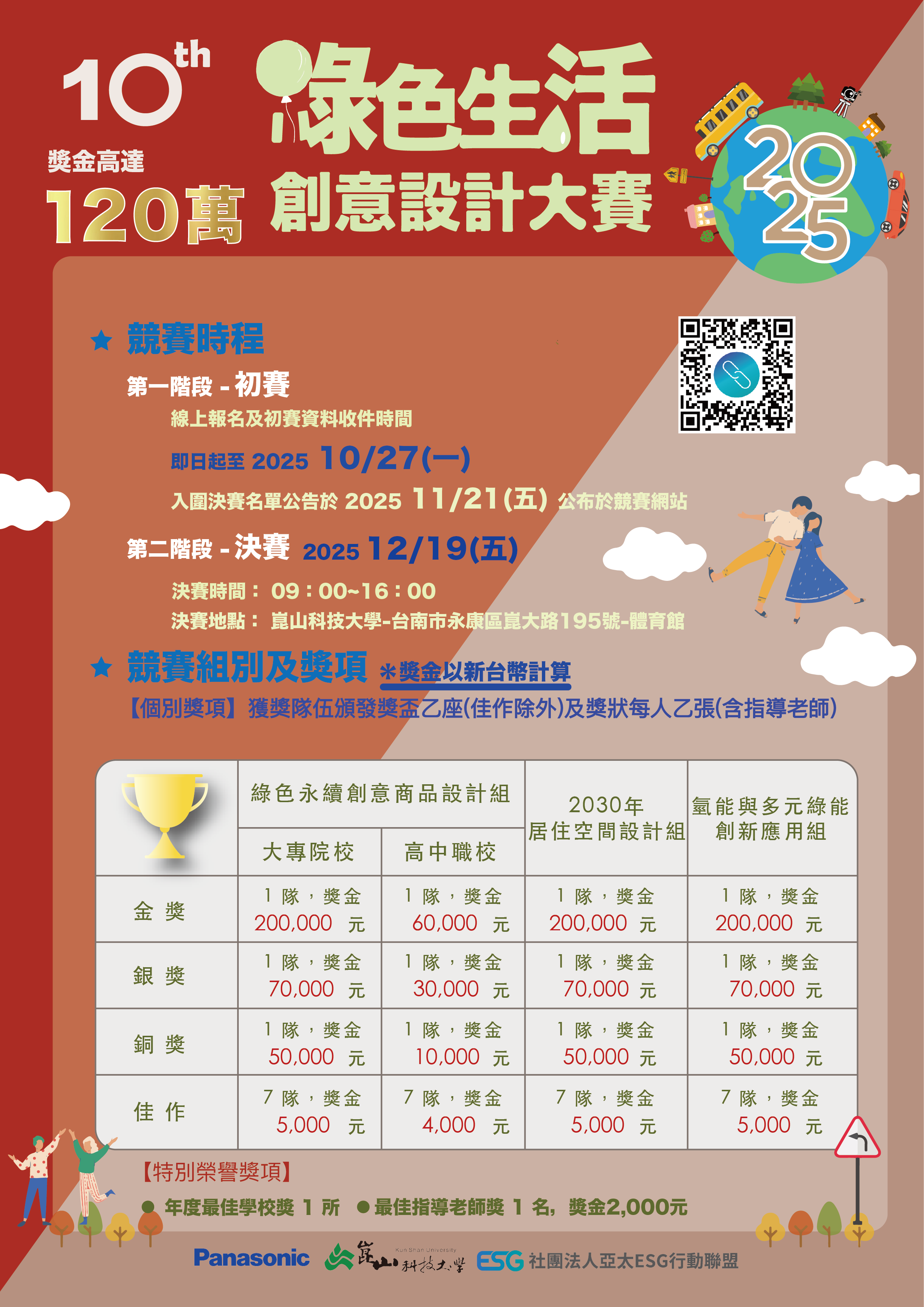 第十屆2025綠色生活創意設計大賽海報